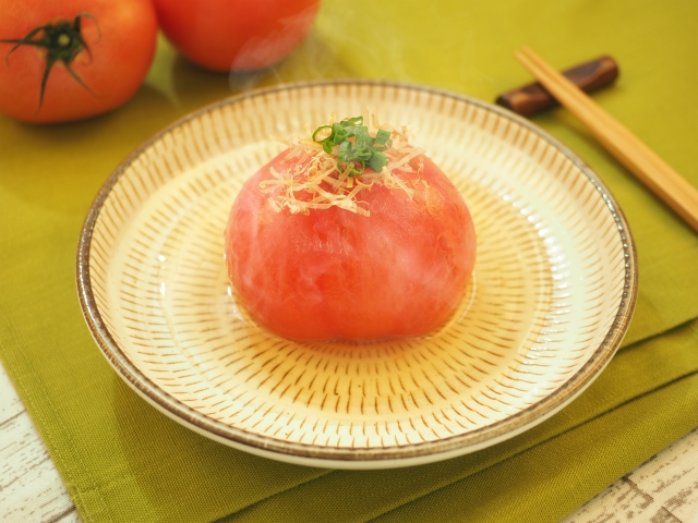 丸ごとトマト＋煮浸しの人気レシピ！作り置きの常温・冷蔵庫＋冷凍保存の日持ち期間