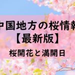 【2024】中国地方の桜開花予想と桜満開予想情報！広島・岡山・松江・鳥取はいつ？