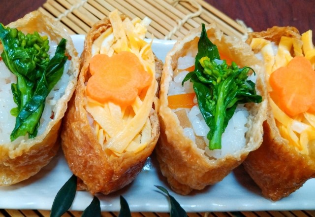【ひな祭りの献立】ちらし寿司以外のレシピは『お稲荷さん』が簡単アレンジ