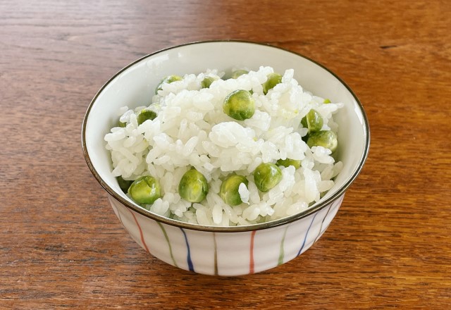 【豆ご飯】ミツカンのプロが使う白だしだけの簡単！お米3合の豆ご飯レシピ