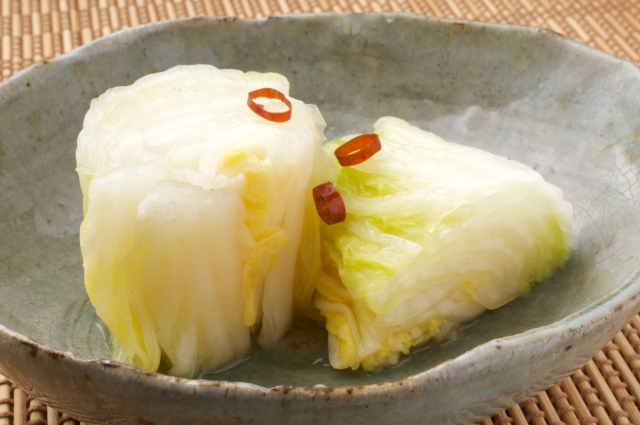 牛丼に合うおかず：京都の味の『ゆず白菜』が牛丼の和食献立におすすめの一品