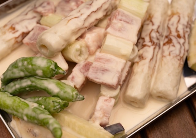 薄力粉の天ぷらに合う具材（人気）：獅子唐とピーマン！変わり種は『鶏肉』と『豚肉』