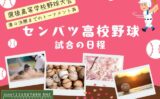 【センバツ高校野球】2026年の第1回戦から2回戦日程！選抜高校野球はいつから？