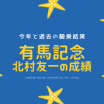 【有馬記念の騎手】2025年の北村友一の騎乗馬！過去の成績は？有馬記念の挑戦履歴