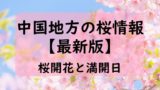 【2024】中国地方の桜開花予想と桜満開予想情報！広島・岡山・松江・鳥取はいつ？
