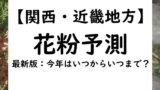 【2024年】関西の奈良・兵庫県の花粉情報！花粉予測と予想！いつからいつまで？
