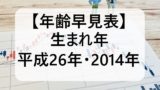【平成26年】2014年生まれの年齢は今何歳？大学卒業と入学！高校卒は何年いつ？