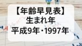 【平成9年】1997年生まれの年齢は今何歳?大学卒業と入学!高校卒は何年いつ?