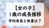 【女の子】1歳児の子供の平均身長と体重は？身長の伸び方と体重推移（0～11か月）