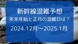 【年末年始】新幹線の混雑予想2024-2025年！正月の新幹線混雑日を解説！