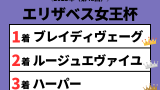 【エリザベス女王杯】2023年の結果!払い戻しとレース成績!掲示板内・配当・着順