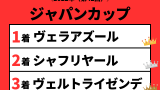 【ジャパンカップ】2022年の結果！払い戻しとレース成績（掲示板内・配当・着順）