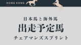 【チェアマンズスプリントプライズ】2025年の出走馬！日本馬の想定騎手・メンバー