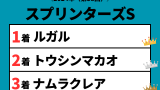 【スプリンターズS】2024年の結果！払い戻しとレース成績！掲示板内・配当・着順