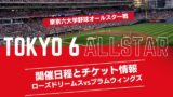 【2025年】東京六大学野球オールスター戦はいつ？何時から？チケットの取り方は？