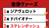 【香港ヴァーズ】2024年の結果！払い戻しとレース成績！掲示板内・配当・着順