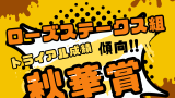 【秋華賞】ローズステークス組の成績！優勝・連対・複勝圏の好走馬（過去10年結果）