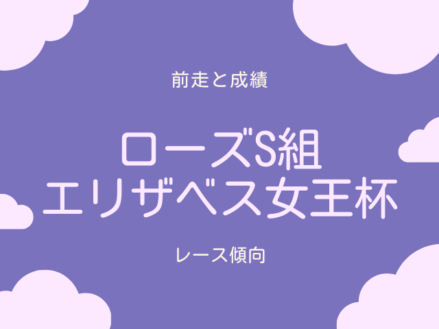 【エリザベス女王杯】ローズステークス組の成績は?過去10年の傾向