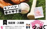【2025年】センバツ高校野球の日程とチケットの取り方!入場券・指定席の販売値段