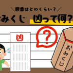 【おみくじ】凶の順番とは？意味や解釈の簡単説明！凶は結ぶ？持って帰る？