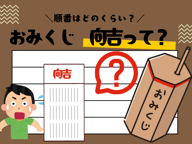 【おみくじ】向吉(むこうきち)の順番とは?縁起はいいの?意味や厳島神社の順番!