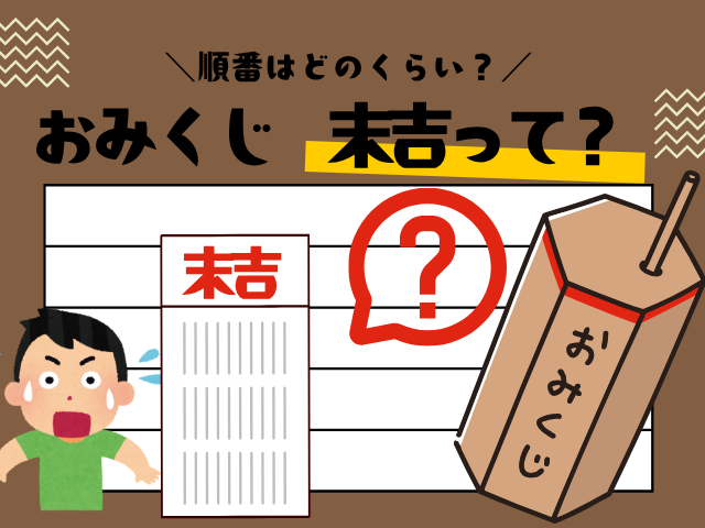 【おみくじ】末吉の順番とは?内容がわるいの?意味と解釈を簡単解説!