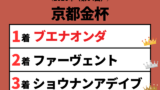 【京都金杯】2026年の結果!払い戻しとレース成績!掲示板内・配当・着順