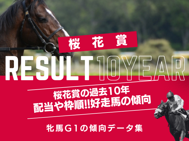 【桜花賞の過去10年】2026年の予想用・傾向データ（人気・オッズ・配当）