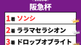 【阪急杯】2026年の速報結果のまとめ(掲示板内・着順・タイム)