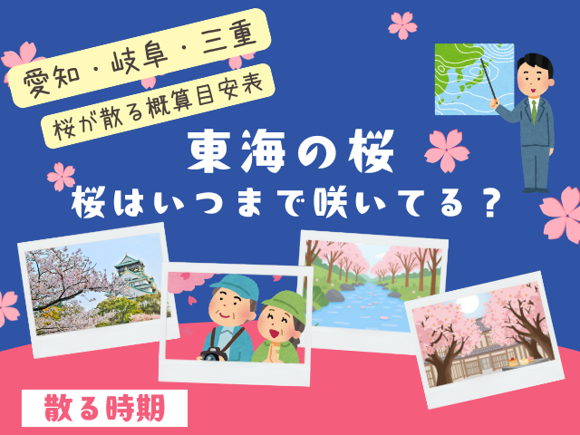 【東海】桜はいつまで咲いてる？2026年に桜が散る時期（愛知・岐阜・三重県）
