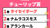 【チューリップ賞】2026年の速報結果のまとめ（掲示板内・着順・タイム）